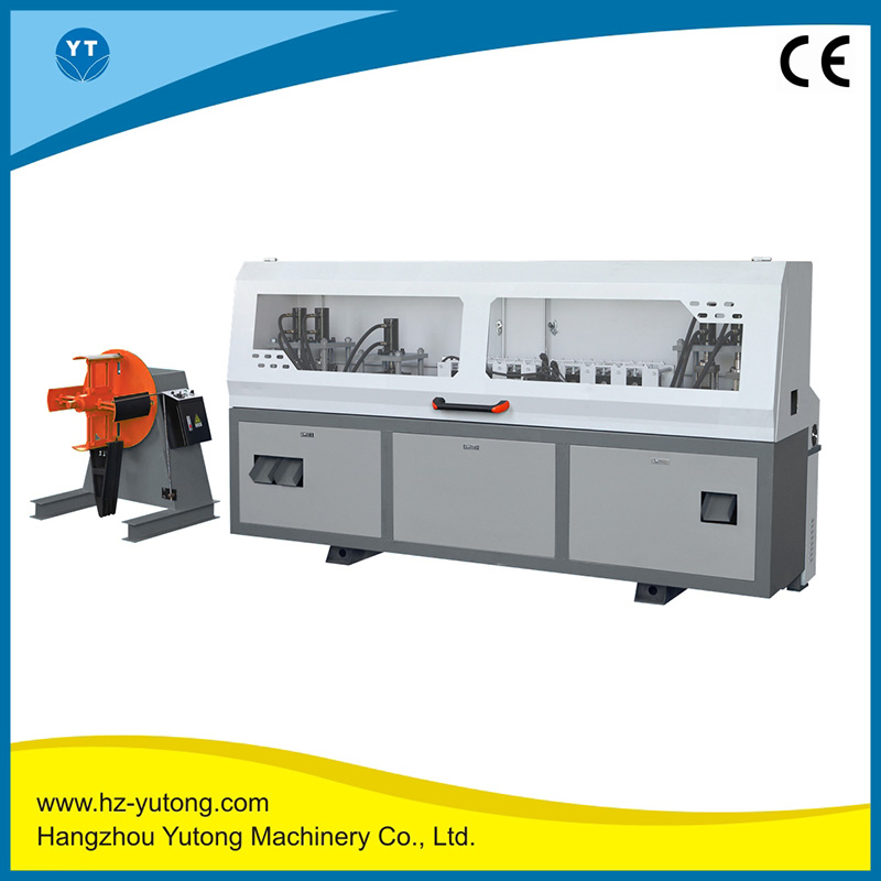 Wooden box steel belt machine